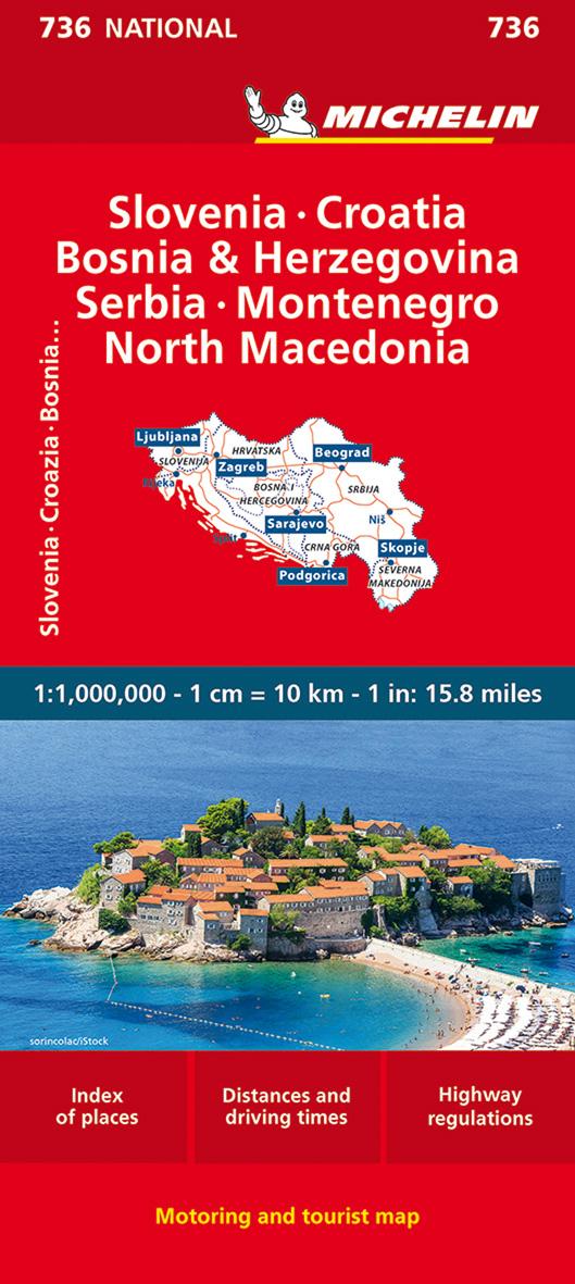 Michelin Slowenien Montenegro Bosnien Kroatien Serbien