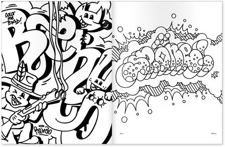 Graffiti Coloring Book 3: International Styles