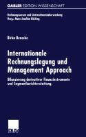 Internationale Rechnungslegung und Management Approach