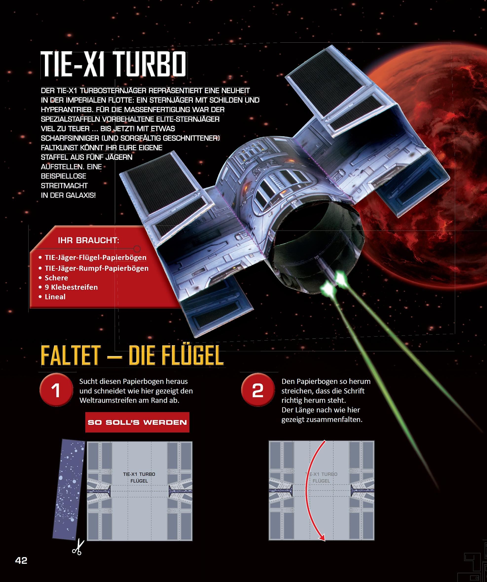 STAR WARS Flieger falten