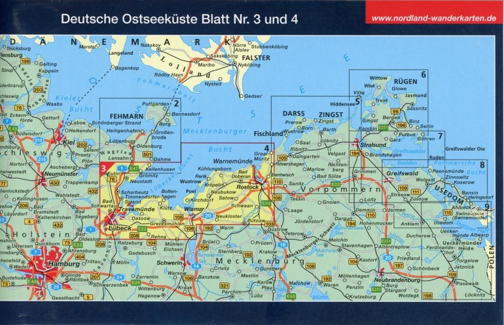 Mecklenburgische Ostseeküste Lübeck - Wismar - Rostock 1 : 75 000. Saison 2017-2019