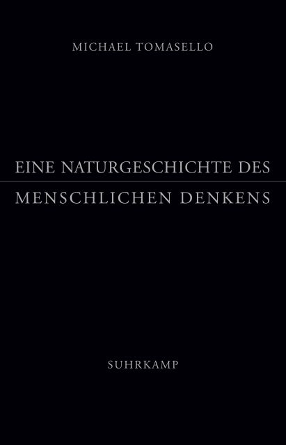 Eine Naturgeschichte des menschlichen Denkens