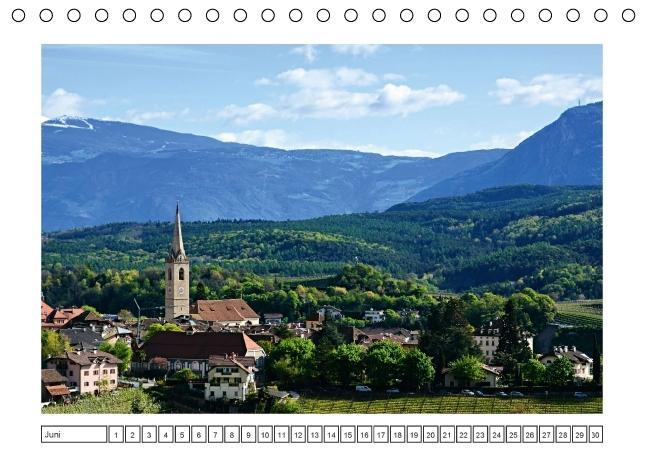 Südtirol im Frühling. Etschtal, Überetsch und Unterland. (Tischkalender immerwährend DIN A5 quer)