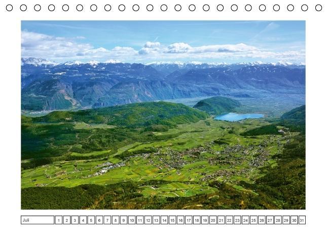 Südtirol im Frühling. Etschtal, Überetsch und Unterland. (Tischkalender immerwährend DIN A5 quer)