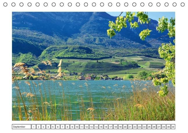 Südtirol im Frühling. Etschtal, Überetsch und Unterland. (Tischkalender immerwährend DIN A5 quer)