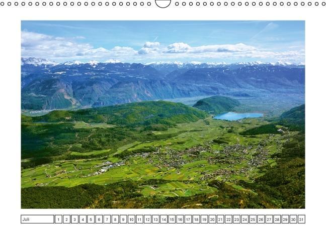 Südtirol im Frühling. Etschtal, Überetsch und Unterland. (Wandkalender immerwährend DIN A3 quer)