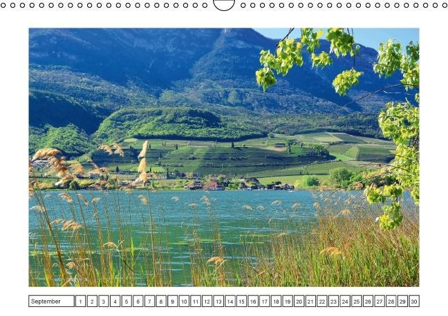 Südtirol im Frühling. Etschtal, Überetsch und Unterland. (Wandkalender immerwährend DIN A3 quer)