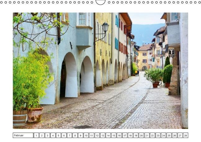 Südtirol im Frühling. Etschtal, Überetsch und Unterland. (Wandkalender immerwährend DIN A3 quer)