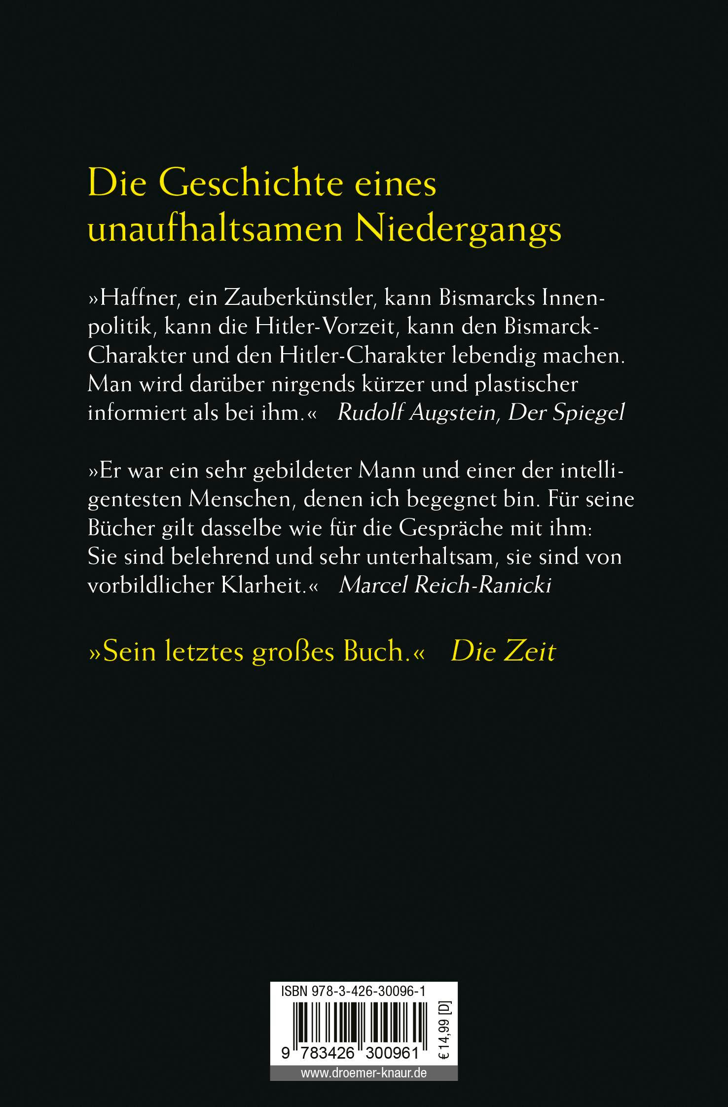 Von Bismarck zu Hitler