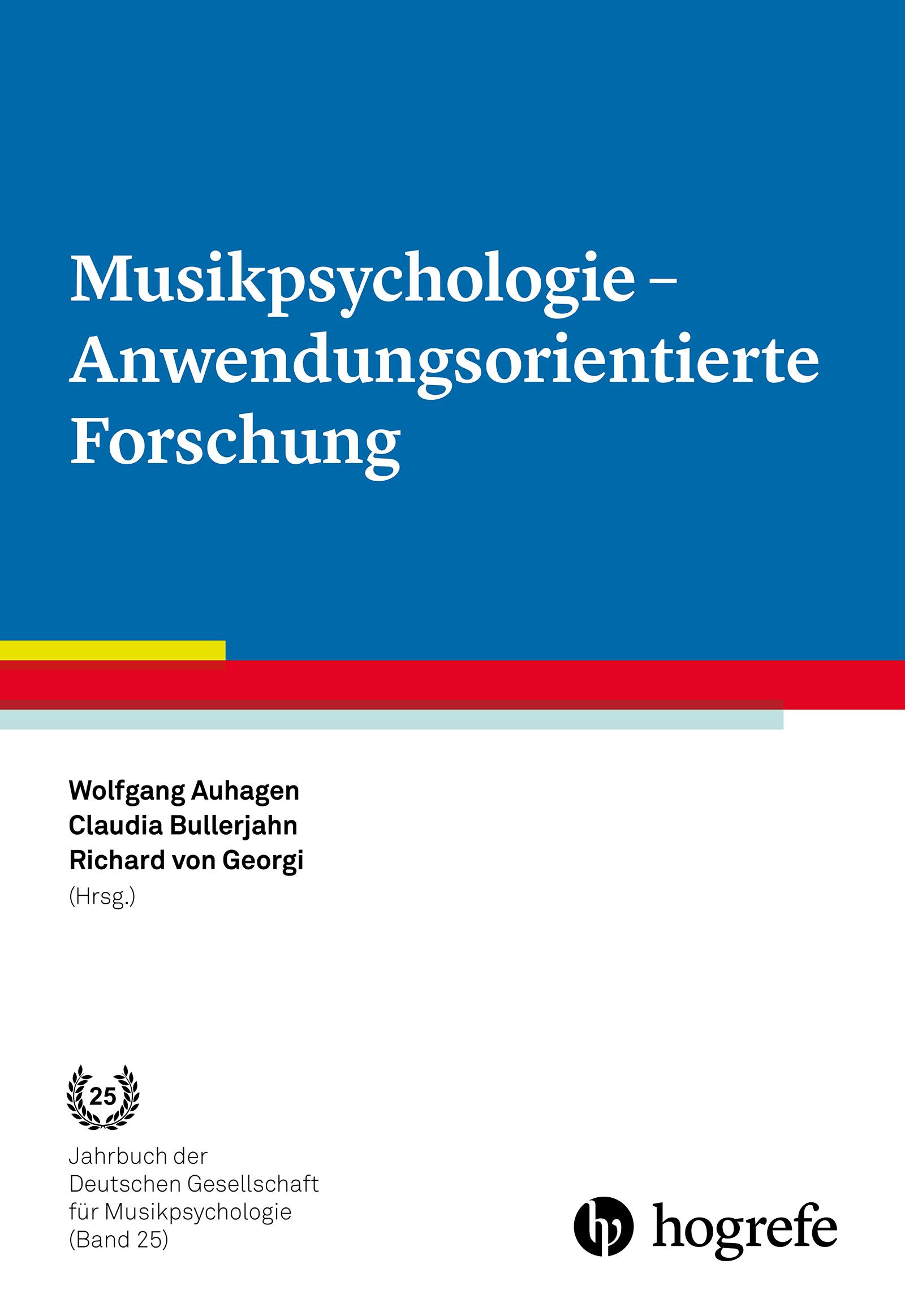 Musikpsychologie - Anwendungsorientierte Forschung