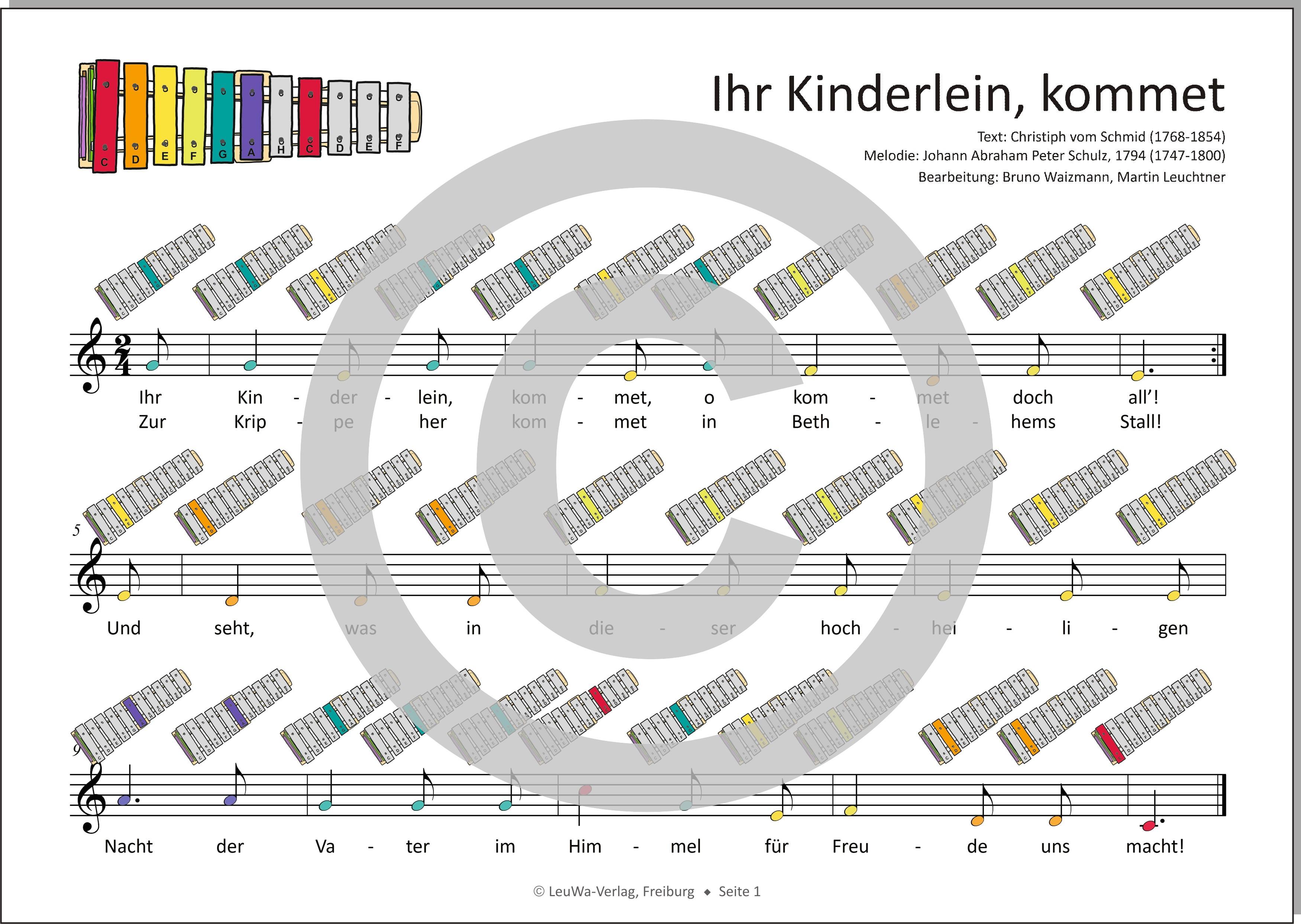 Einfacher!-Geht-Nicht: 24 Weihnachtslieder für das SONOR BWG Boomwhackers Glockenspiel mit CD