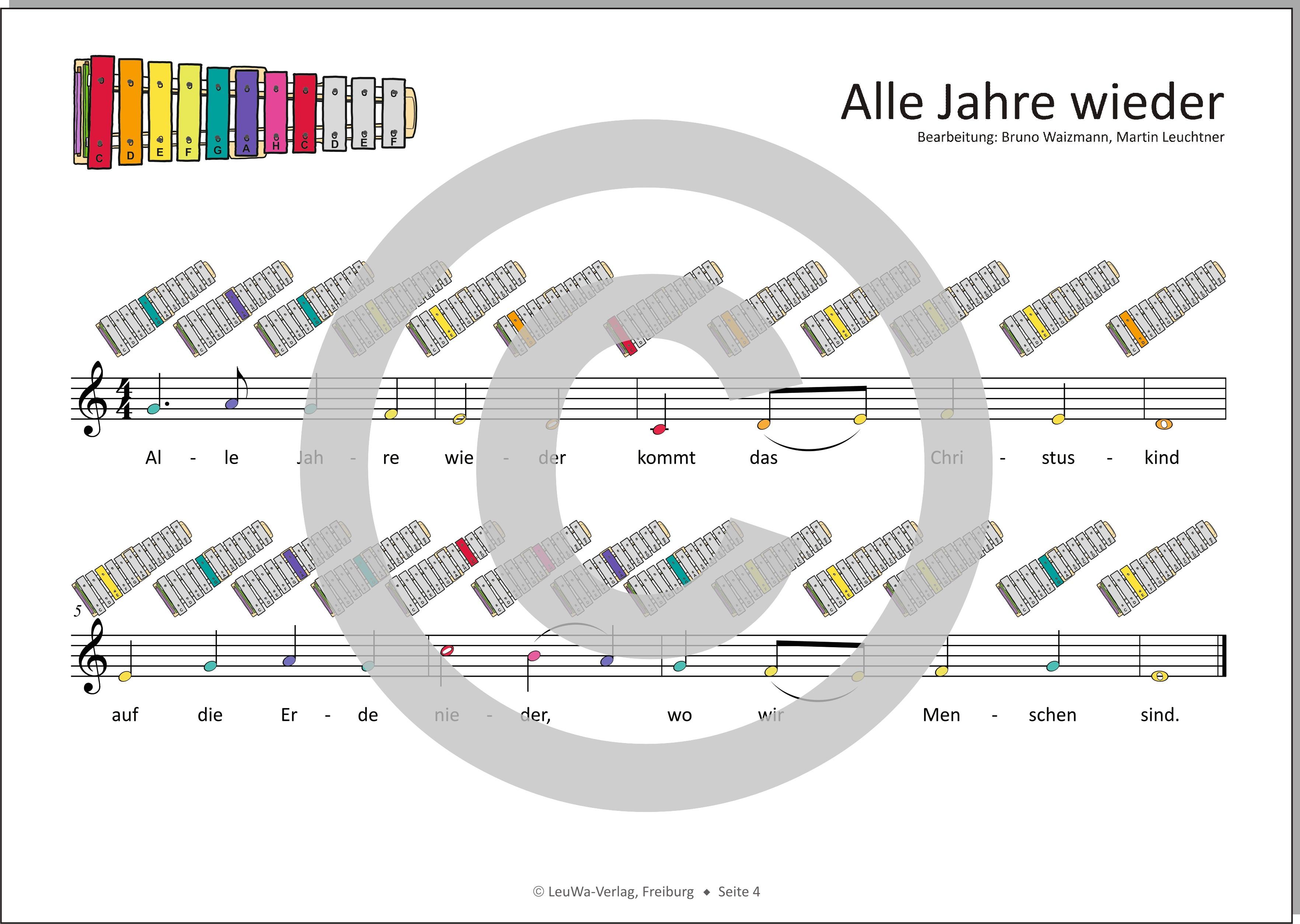 Einfacher!-Geht-Nicht: 24 Weihnachtslieder für das SONOR BWG Boomwhackers Glockenspiel mit CD