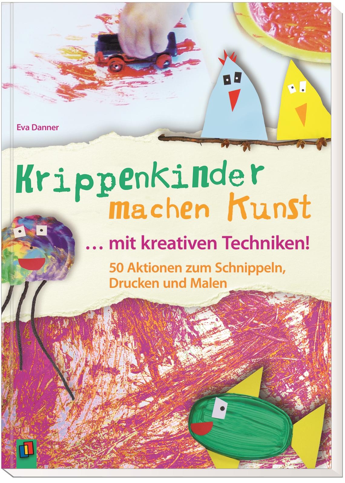 Krippenkinder machen Kunst - mit kreativen Techniken!