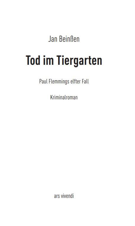 Tod im Tiergarten