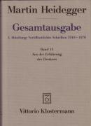 Gesamtausgabe Abt. 1 Veröffentlichte Schriften Bd. 13. Aus der Erfahrung des Denkens