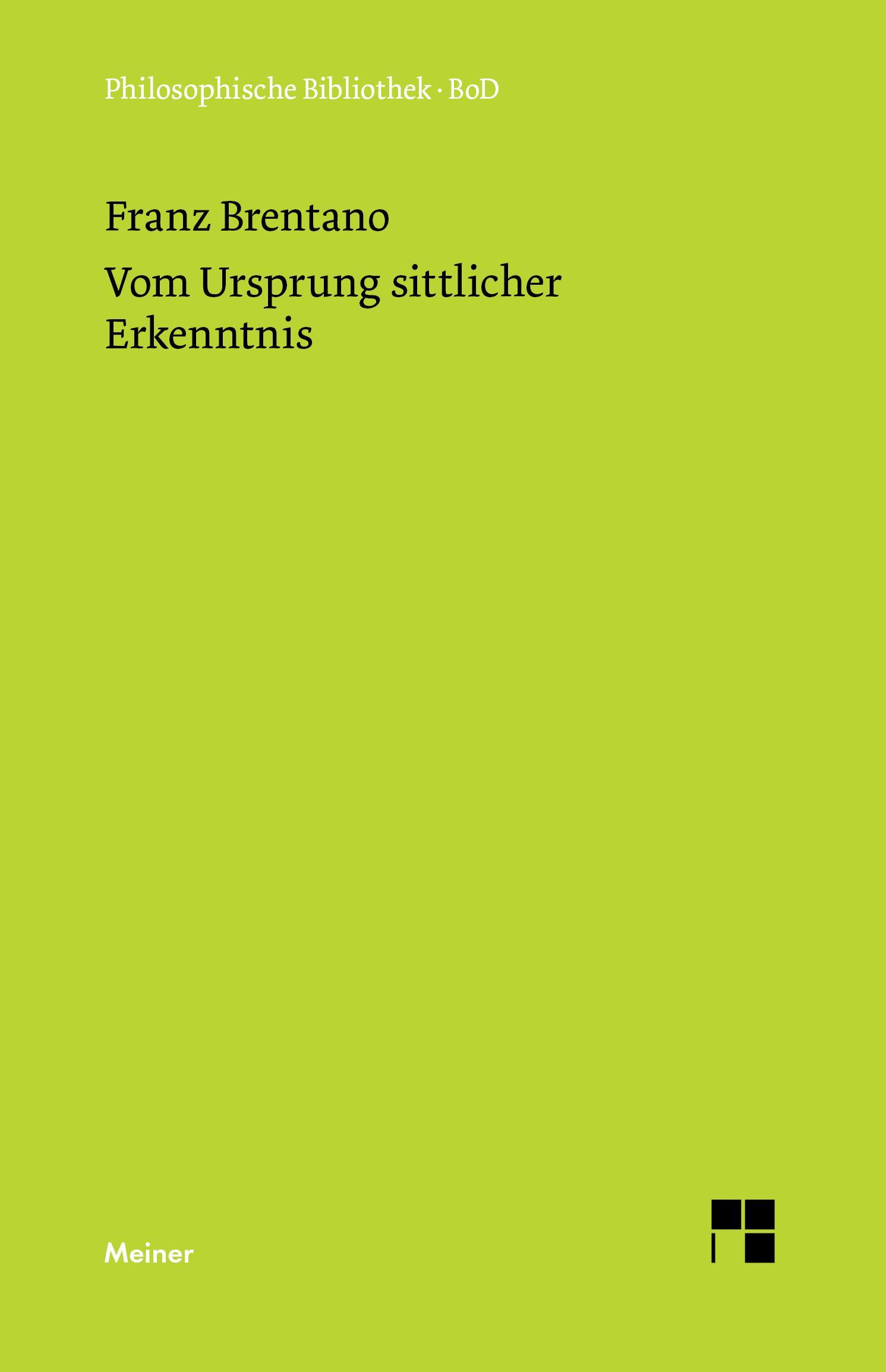 Vom Ursprung sittlicher Erkenntnis