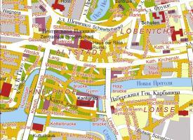 Stadtplan Königsberg 1931 / Kaliningrad heute 1:12.000