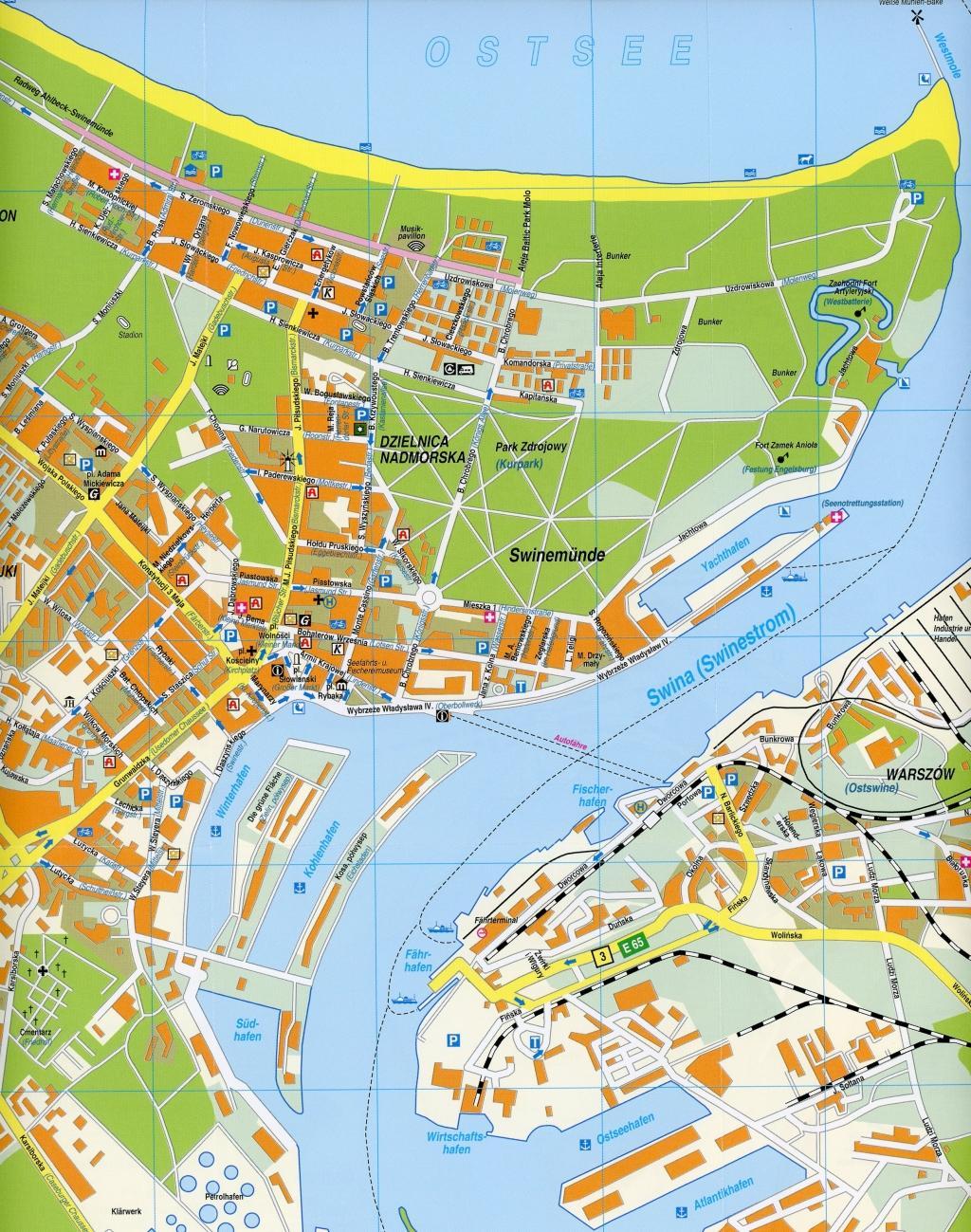 Heringsdorf, Ahlbeck, Bansin & Swinemünde/Swinoujscie Ortspläne