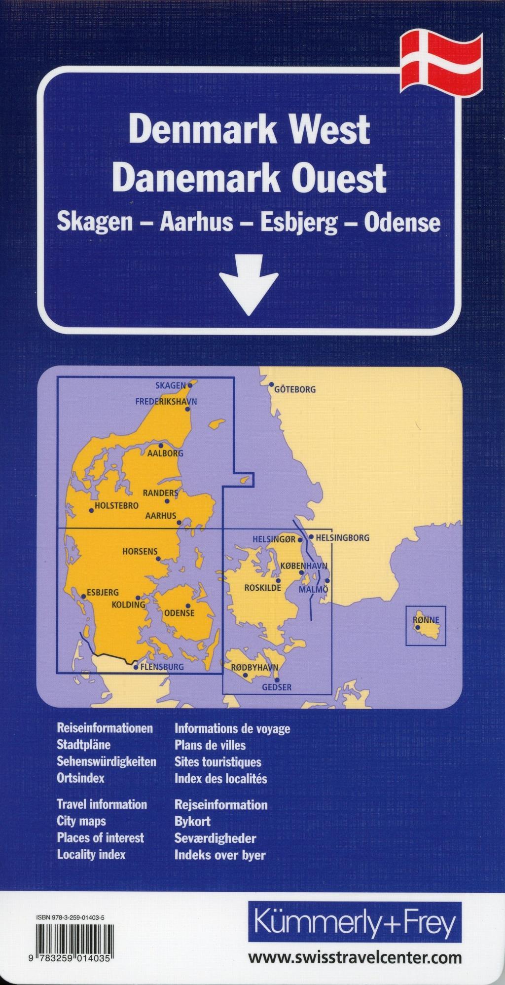 Dänemark West Regionalkarte 1 : 200 000