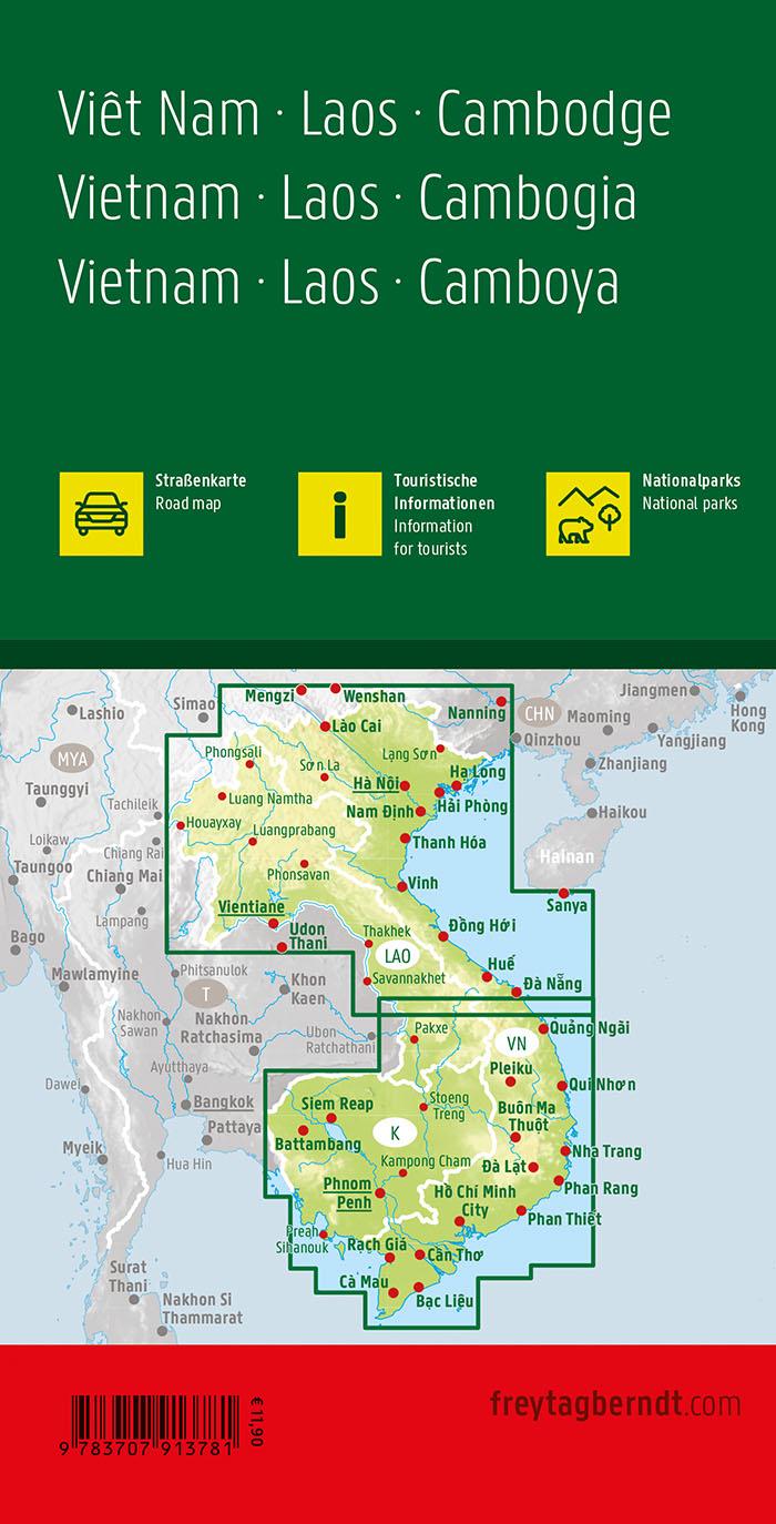 Vietnam - Laos - Kambodscha 1 : 900 000