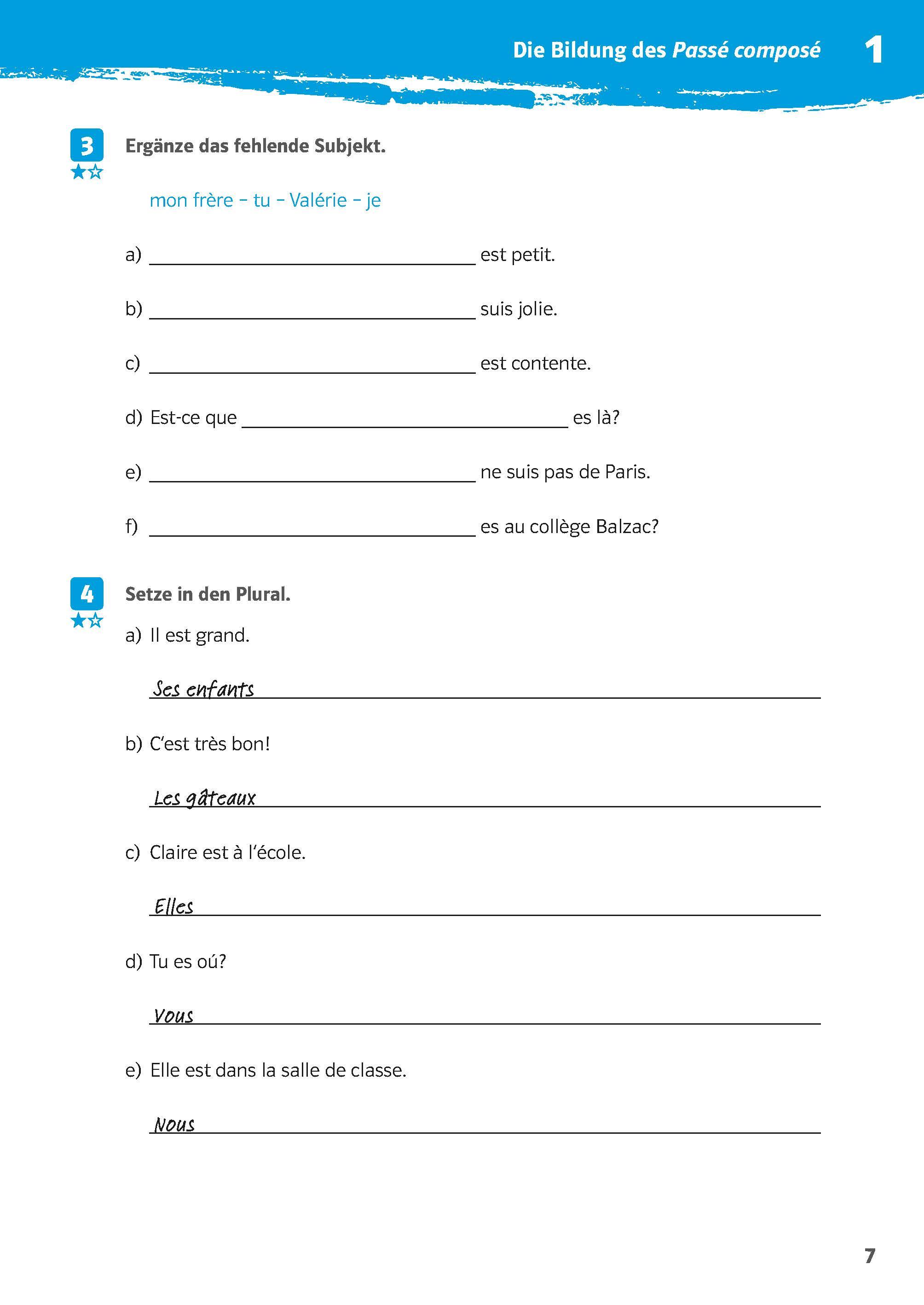 Klett 10-Minuten-Training Französisch Passé composé und Imparfait 1./2. Lernjahr