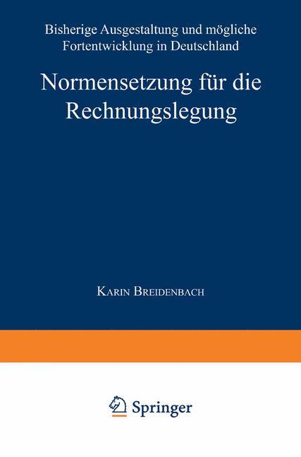 Normensetzung für die Rechnungslegung