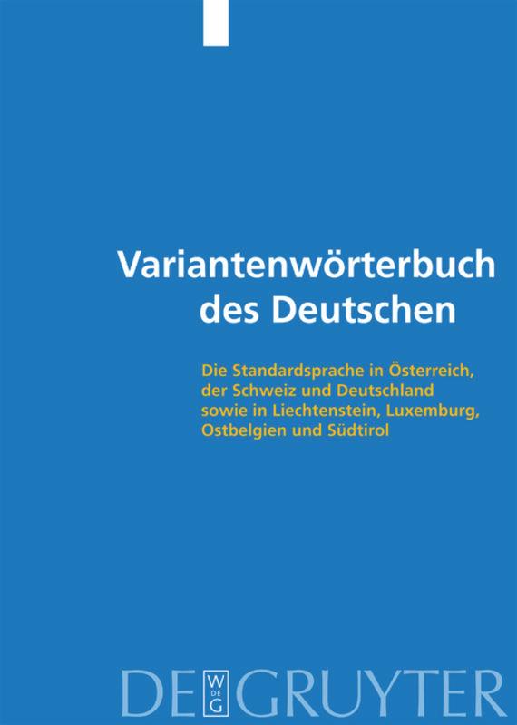 Variantenwörterbuch des Deutschen