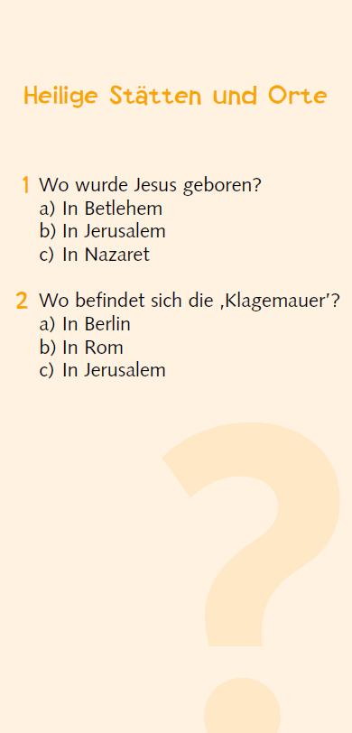 Weltreligionen-Quiz