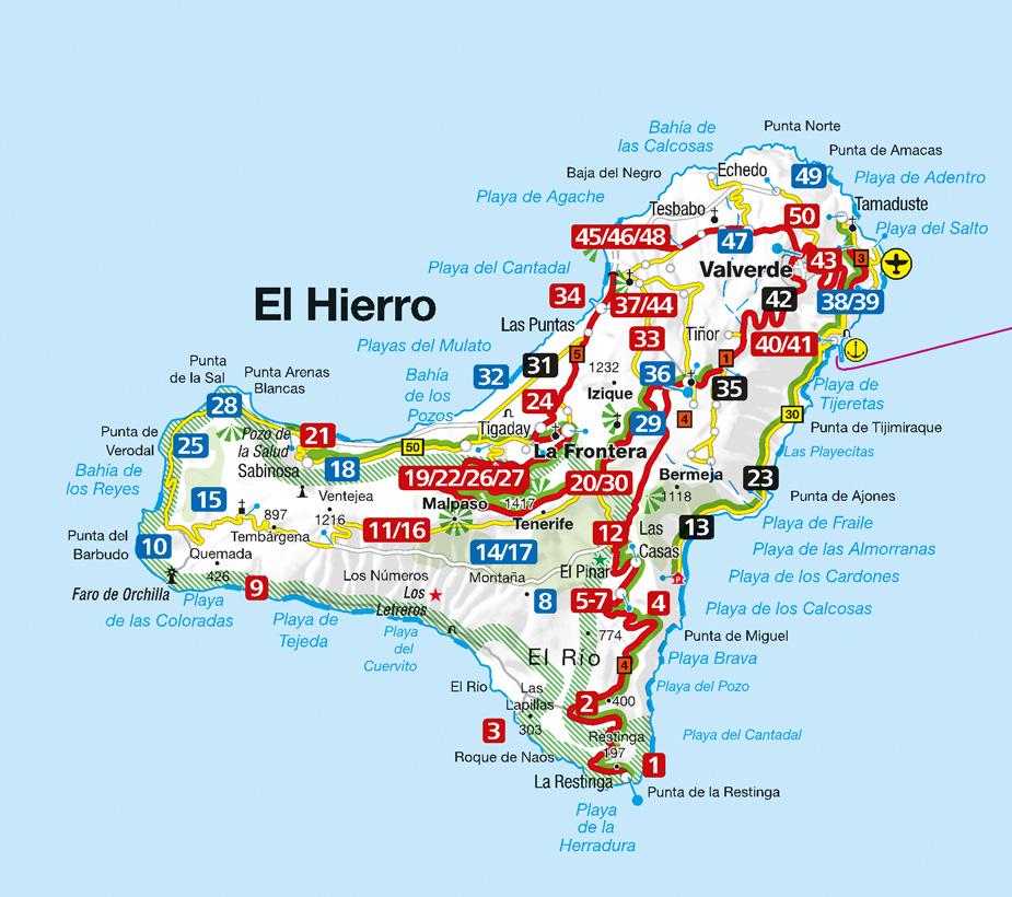 KOMPASS Wanderführer El Hierro, 50 Touren