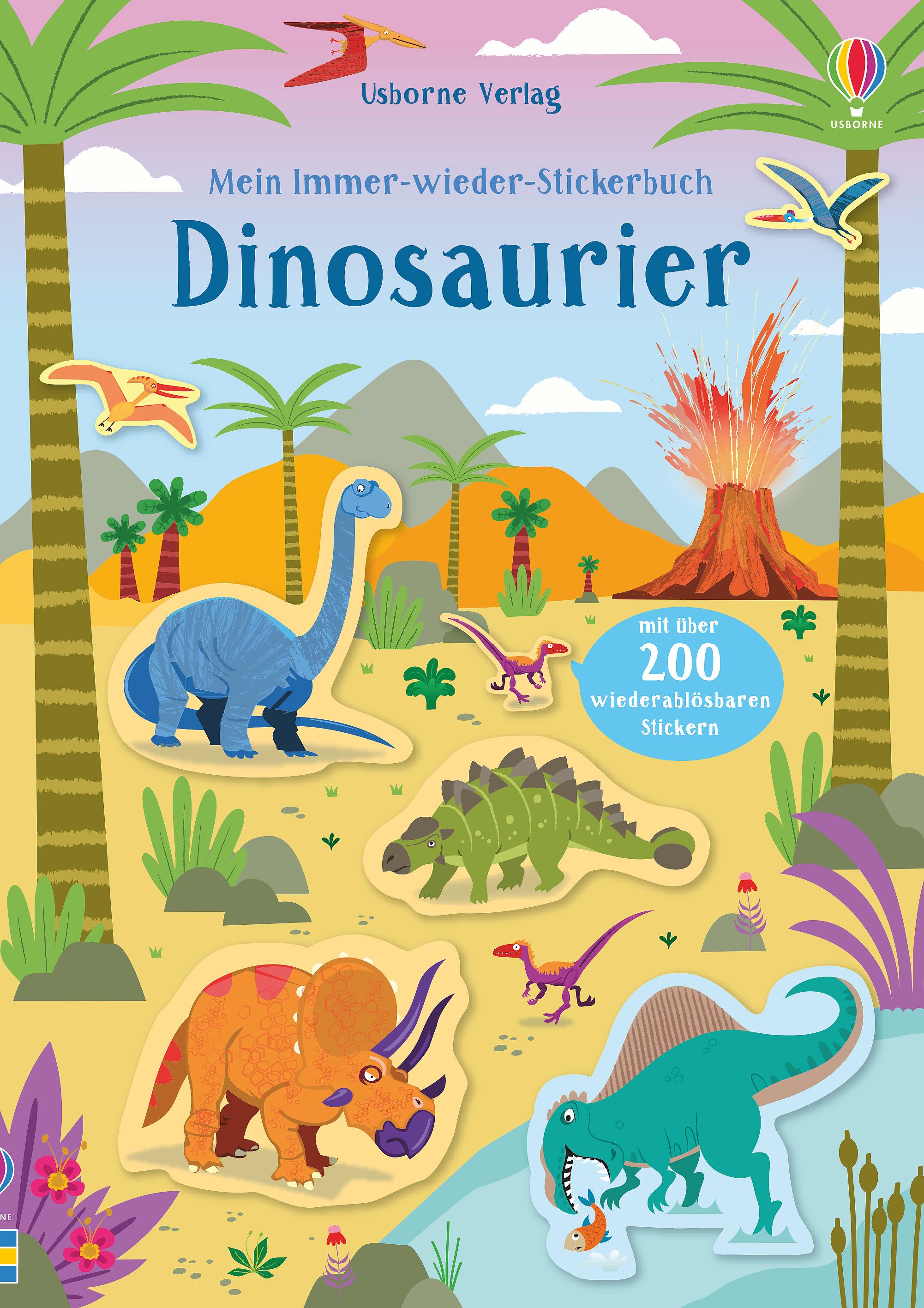 Mein Immer-wieder-Stickerbuch: Dinosaurier