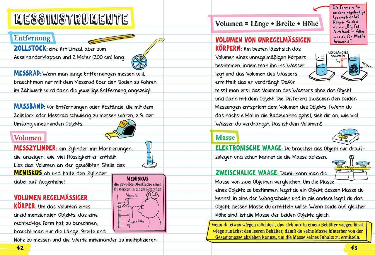 Big Fat Notebook - Alles, was du für Physik, Chemie und Bio brauchst - Das geballte Wissen von der 5. bis zur 9. Klasse. Mit Bonuswissen: Erdkunde