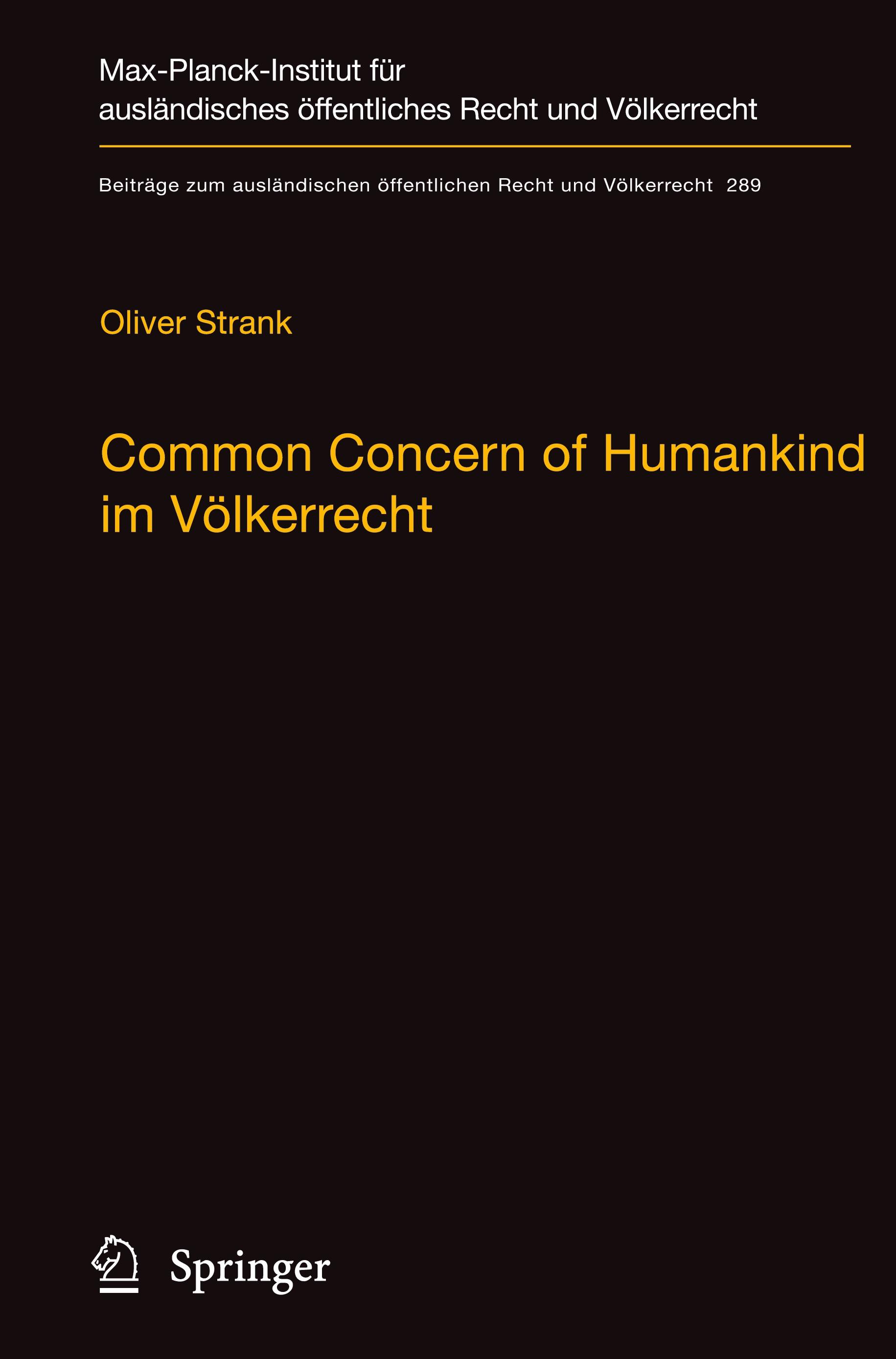 Common Concern of Humankind im Völkerrecht