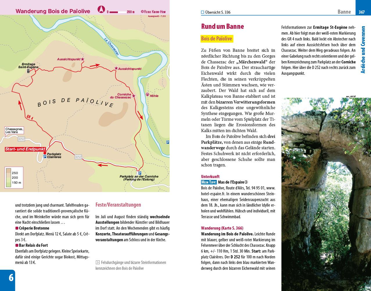 Reise Know-How Reiseführer Auvergne, Cevennen mit 29 Wanderungen und 6 Fahrradtouren