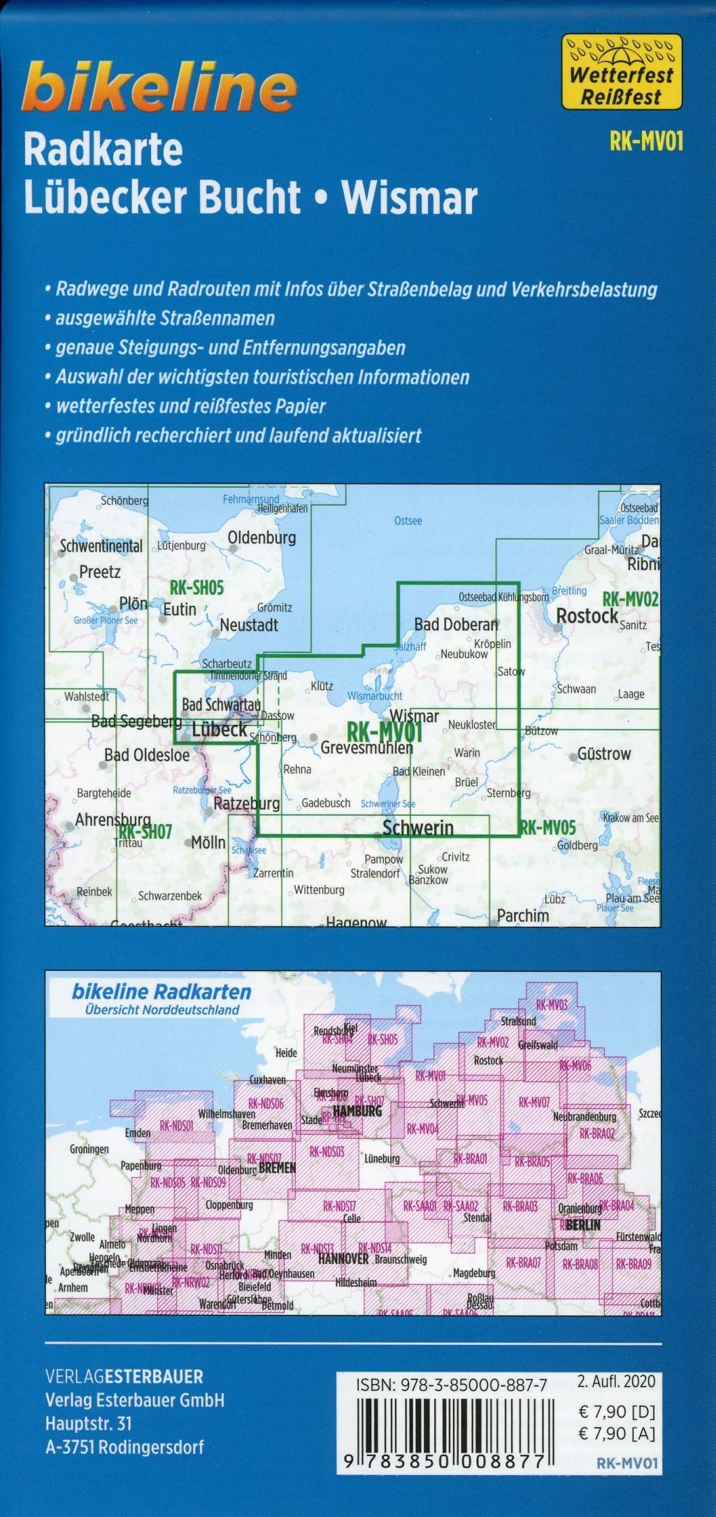 Radkarte Lübecker Bucht, Wismar (RK-MV01)