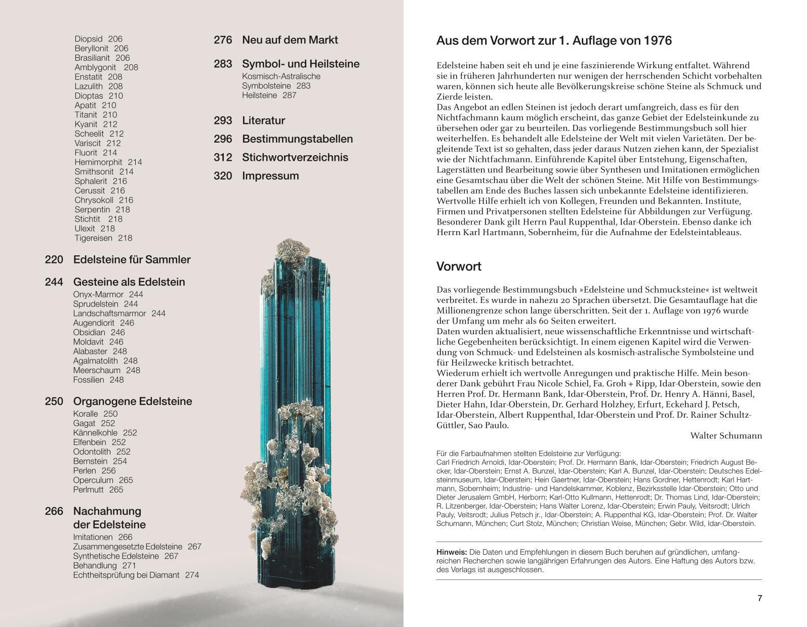 Edelsteine und Schmucksteine