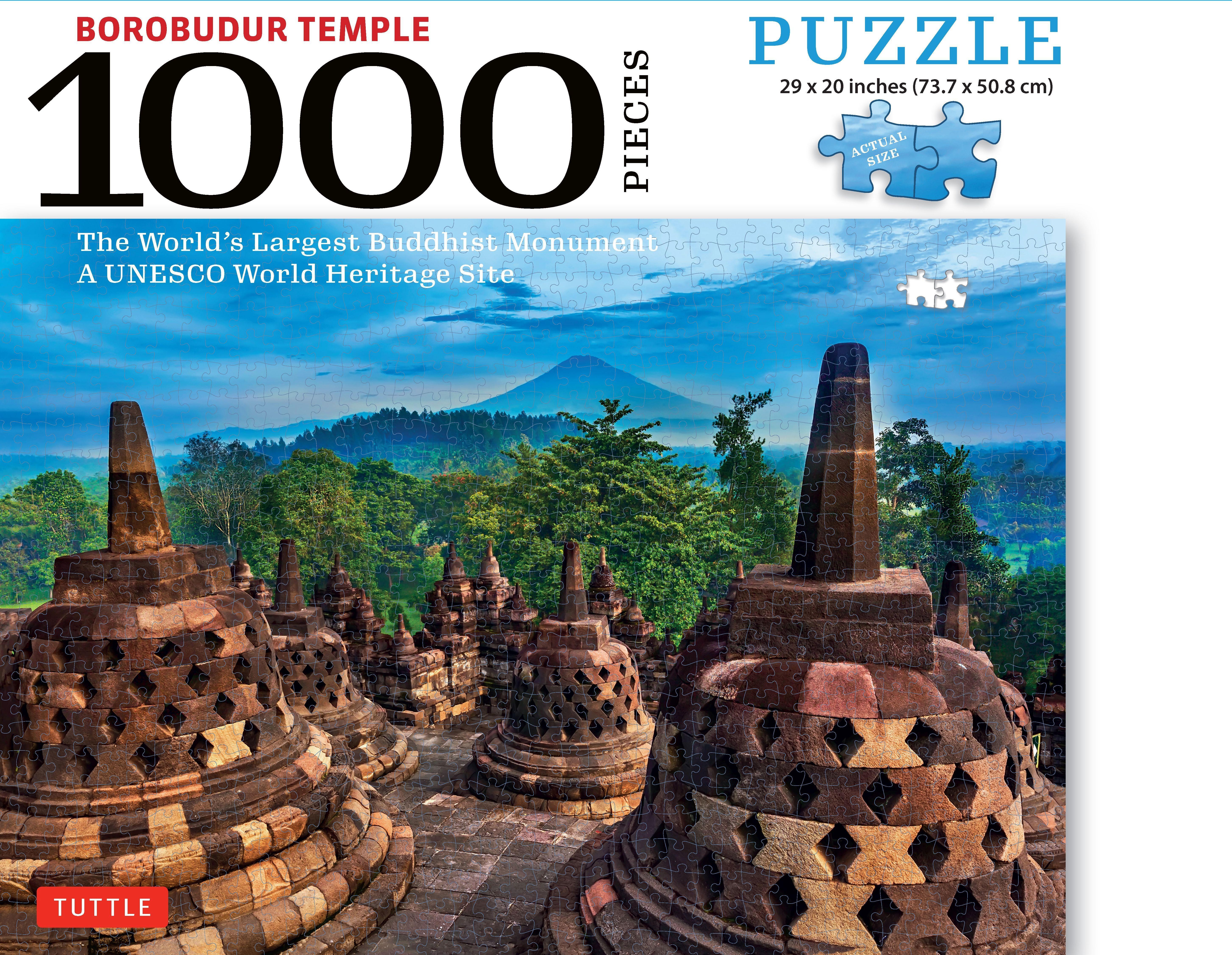 Borobudur Temple, Indonesia - 1000 Piece Jigsaw Puzzle