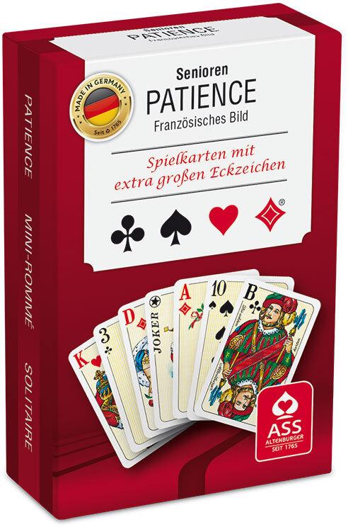 Senioren Patience. Französisches Bild