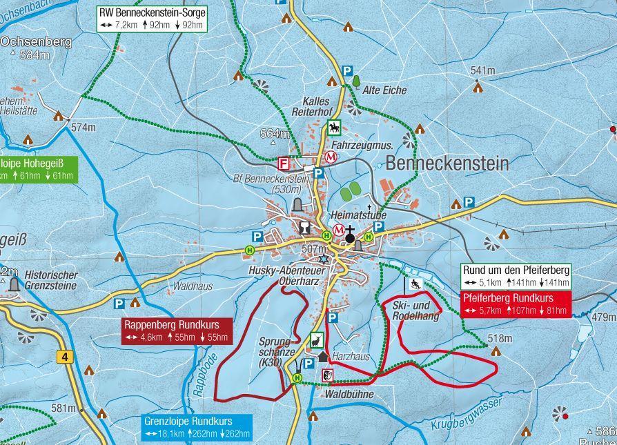 Wanderkarte Der Mittlere Harz 1:50.000