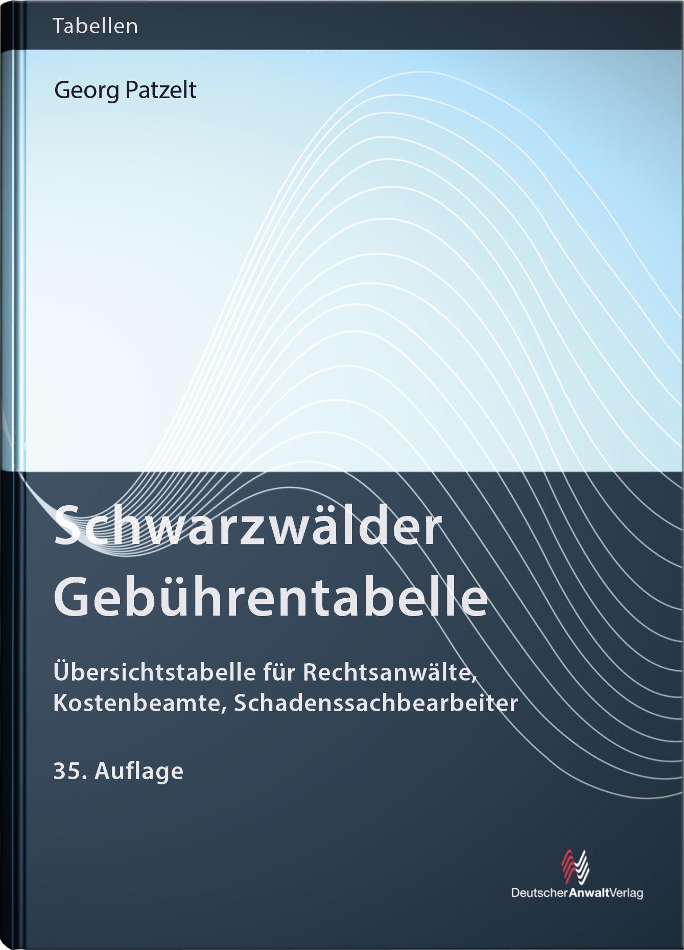 Schwarzwälder Gebührentabelle