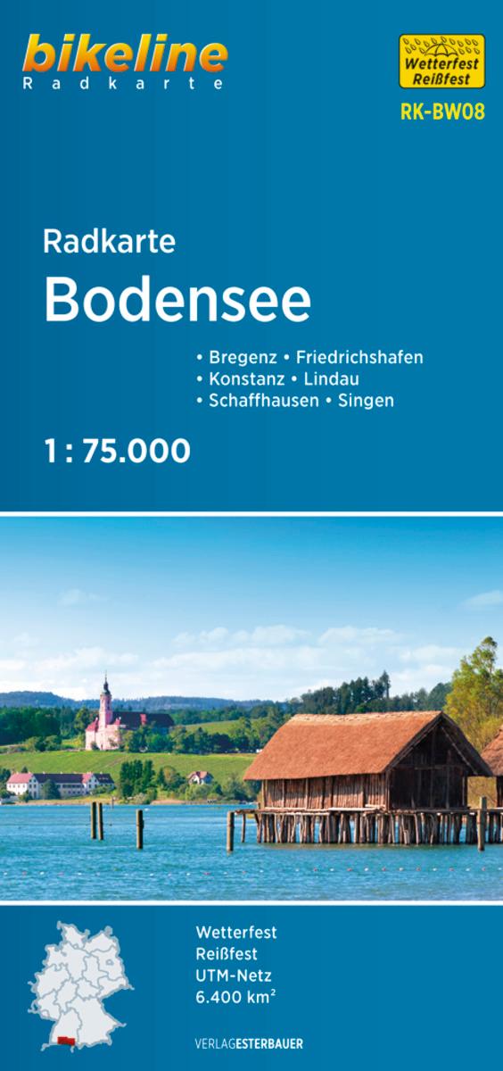 Radkarte Bodensee 1:75.000 (RK-BW08)