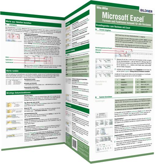 Microsoft Excel - Formeln und Funktionen kompakt für alle Versionen