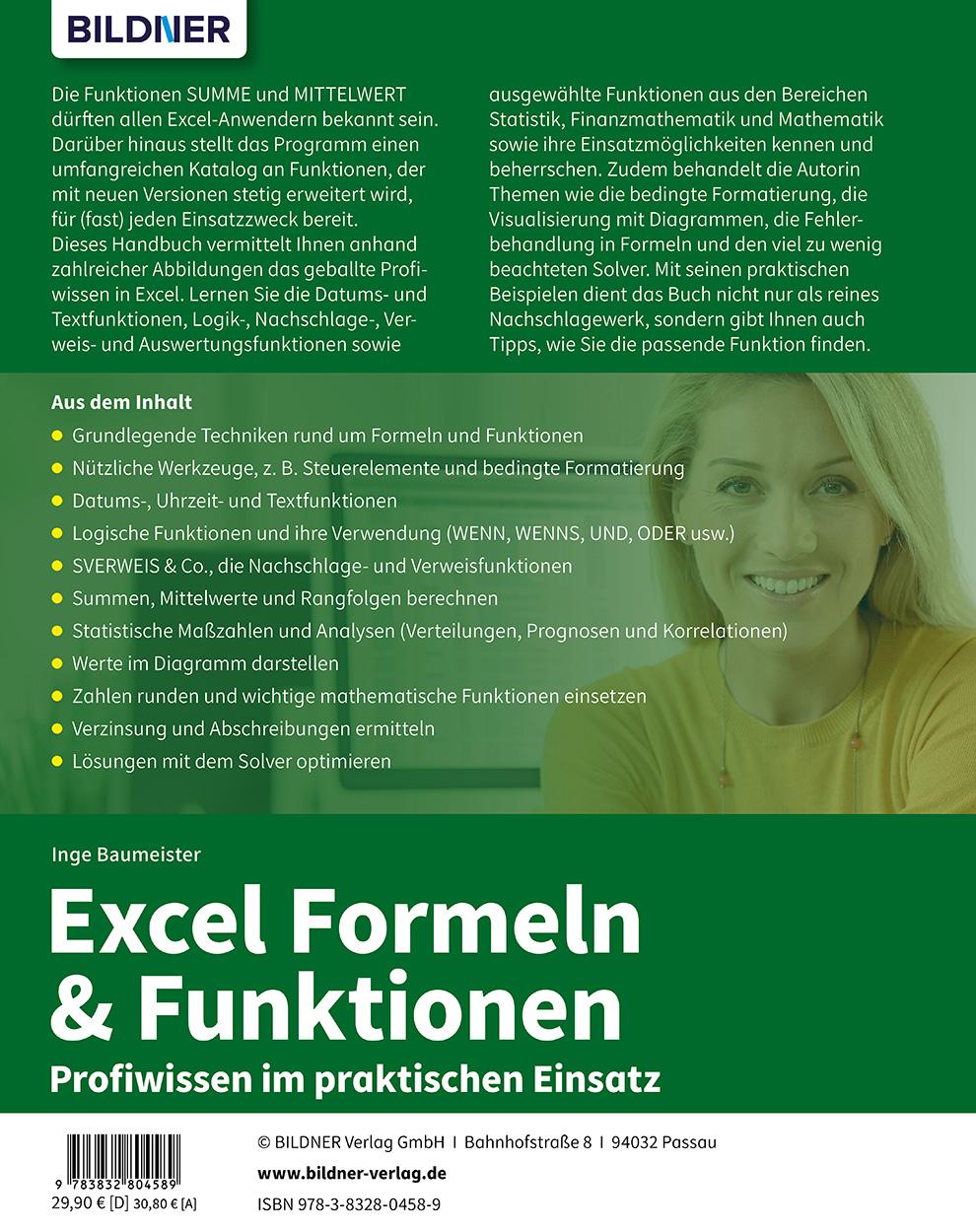 Excel Formeln und Funktionen: Profiwissen im praktischen Einsatz