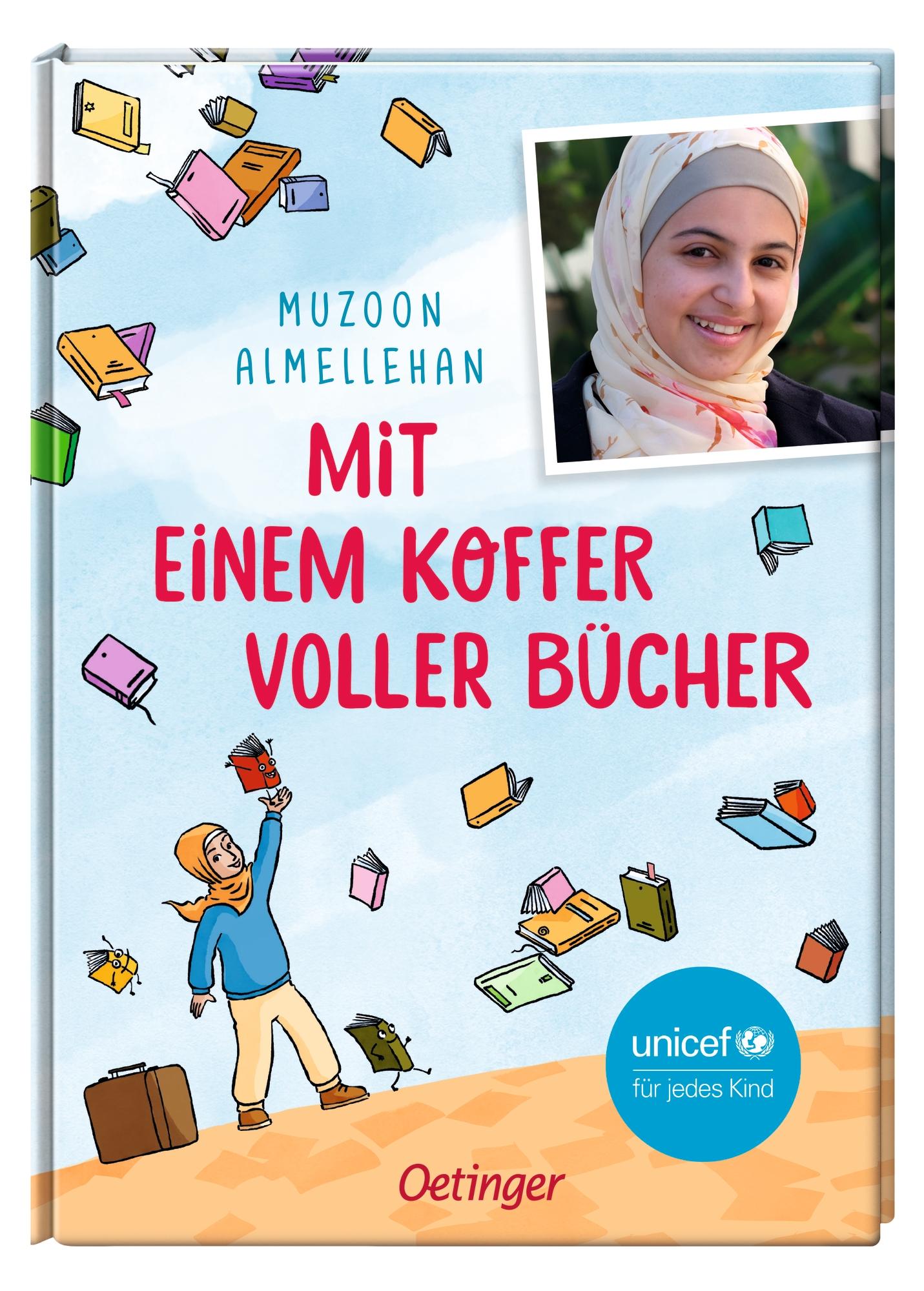 Mit einem Koffer voller Bücher