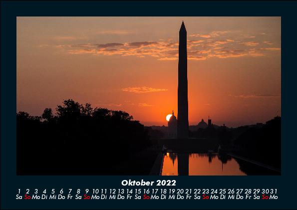 Washington  2022 Fotokalender DIN A5