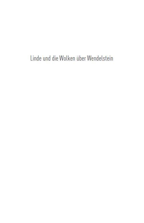 Linde und die Wolken über Wendelstein