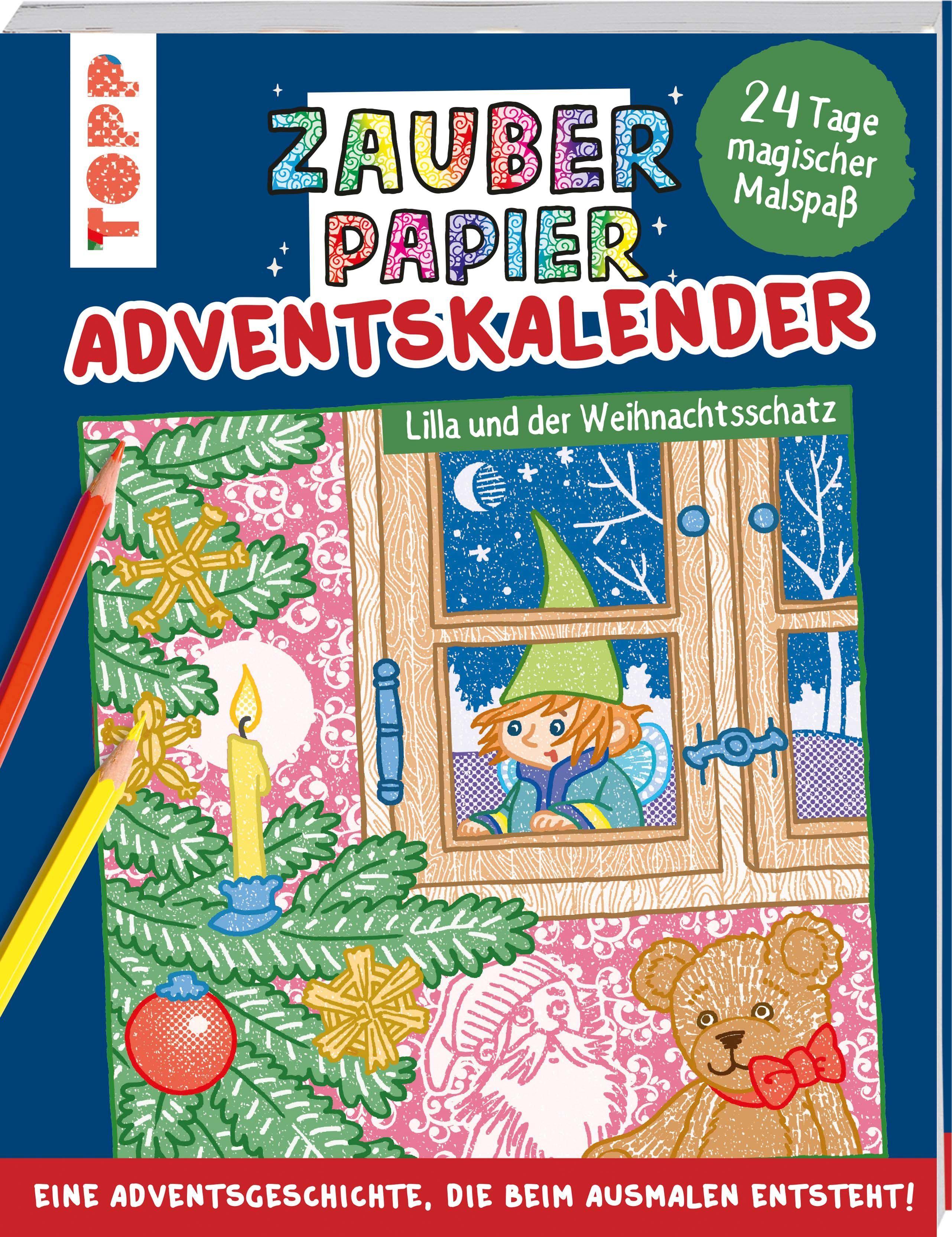 Zauberpapier Adventskalender - Lilla und der Weihnachtsschatz