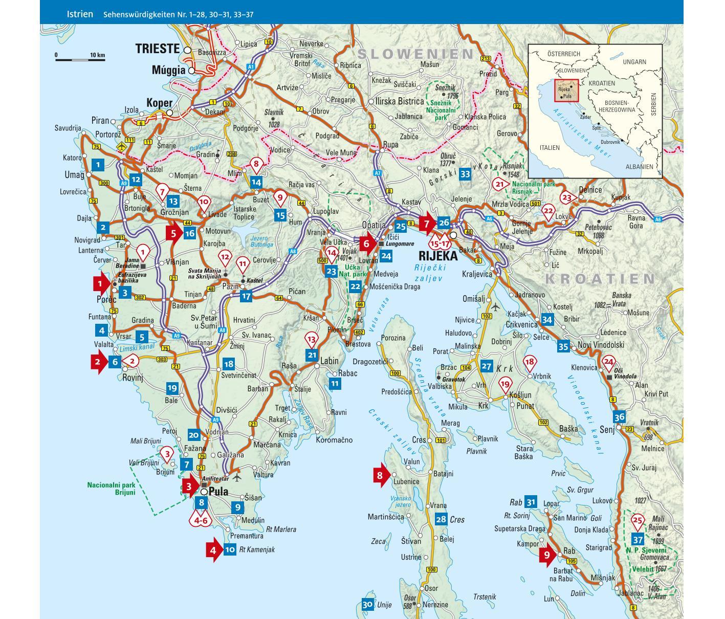 ADAC Reiseführer Istrien und Kvarner-Bucht