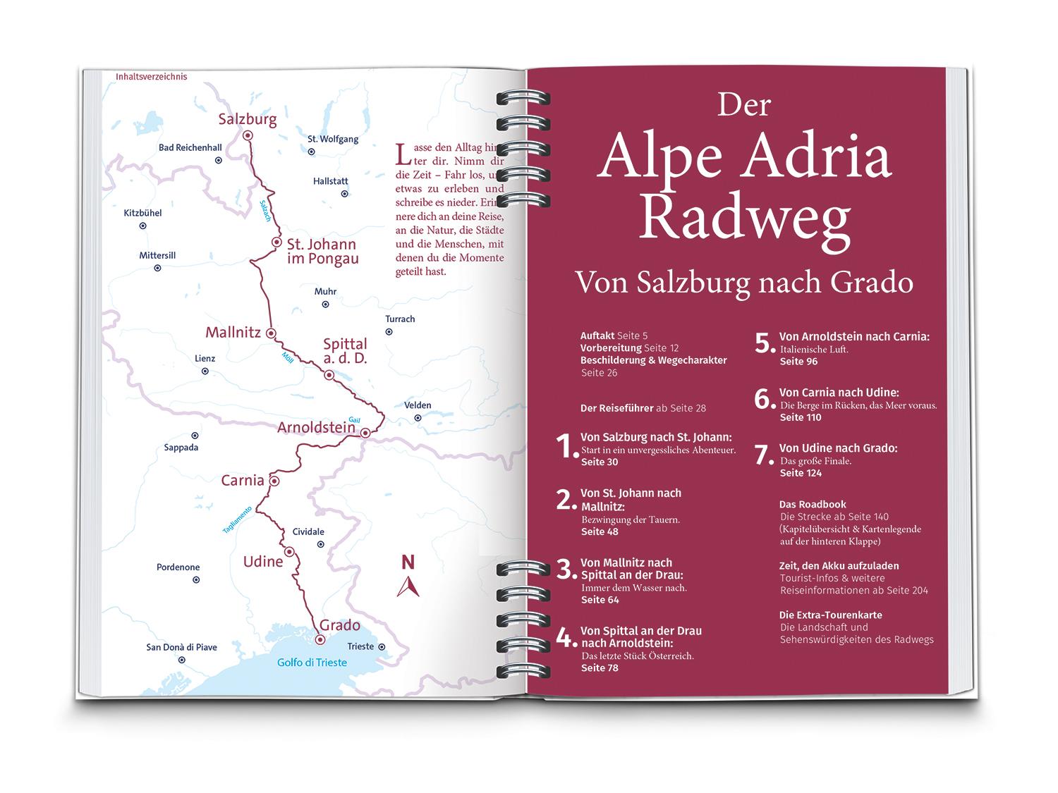 KOMPASS Radreiseführer Alpe Adria Radweg