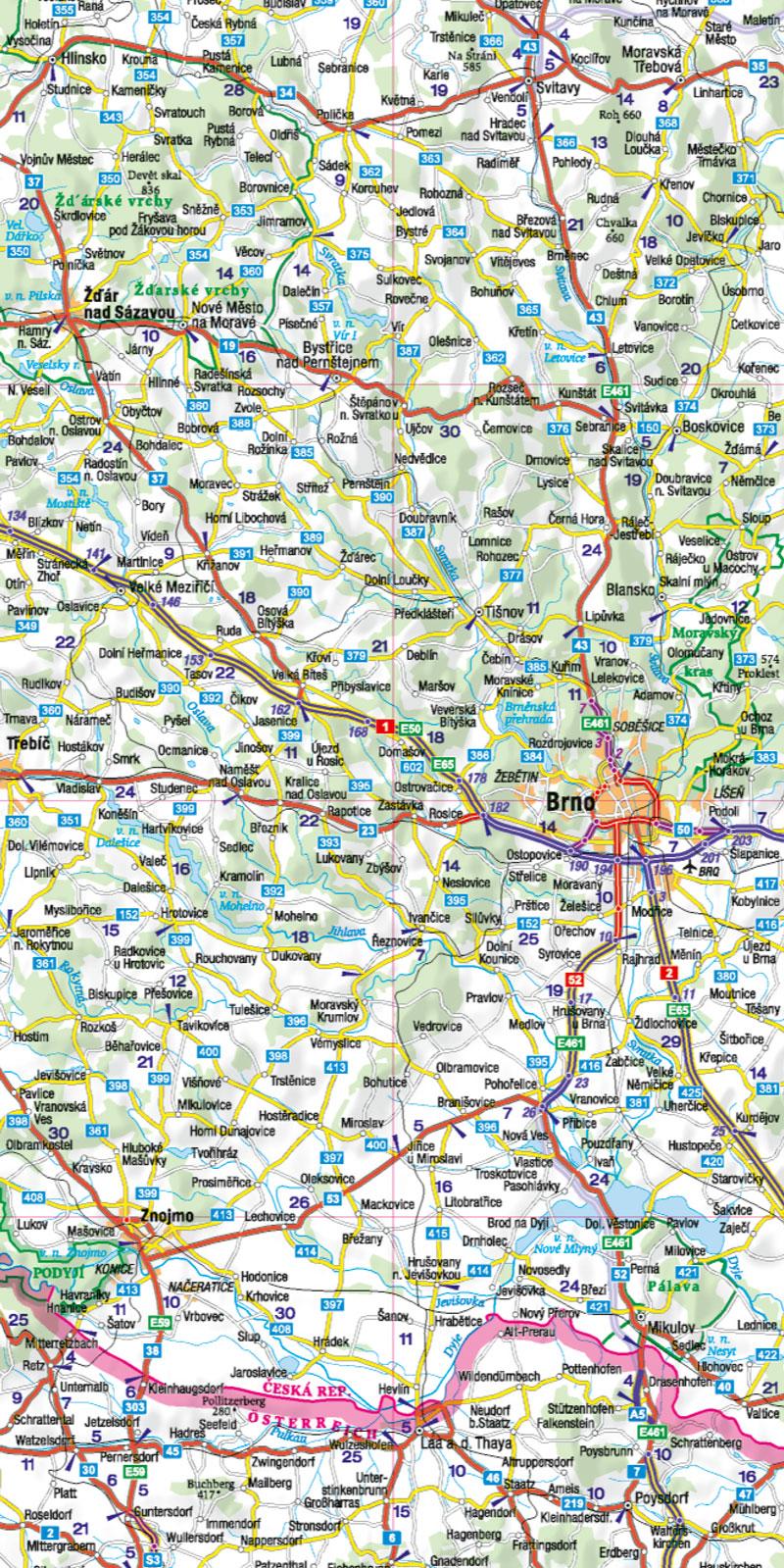 MoTourMaps Tschechien & Slowakei Auto- und Motorradkarte 1:600.000