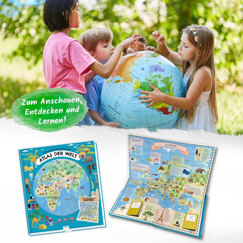 Trötsch Kinderatlas Das große Entdeckerbuch Atlas der Welt